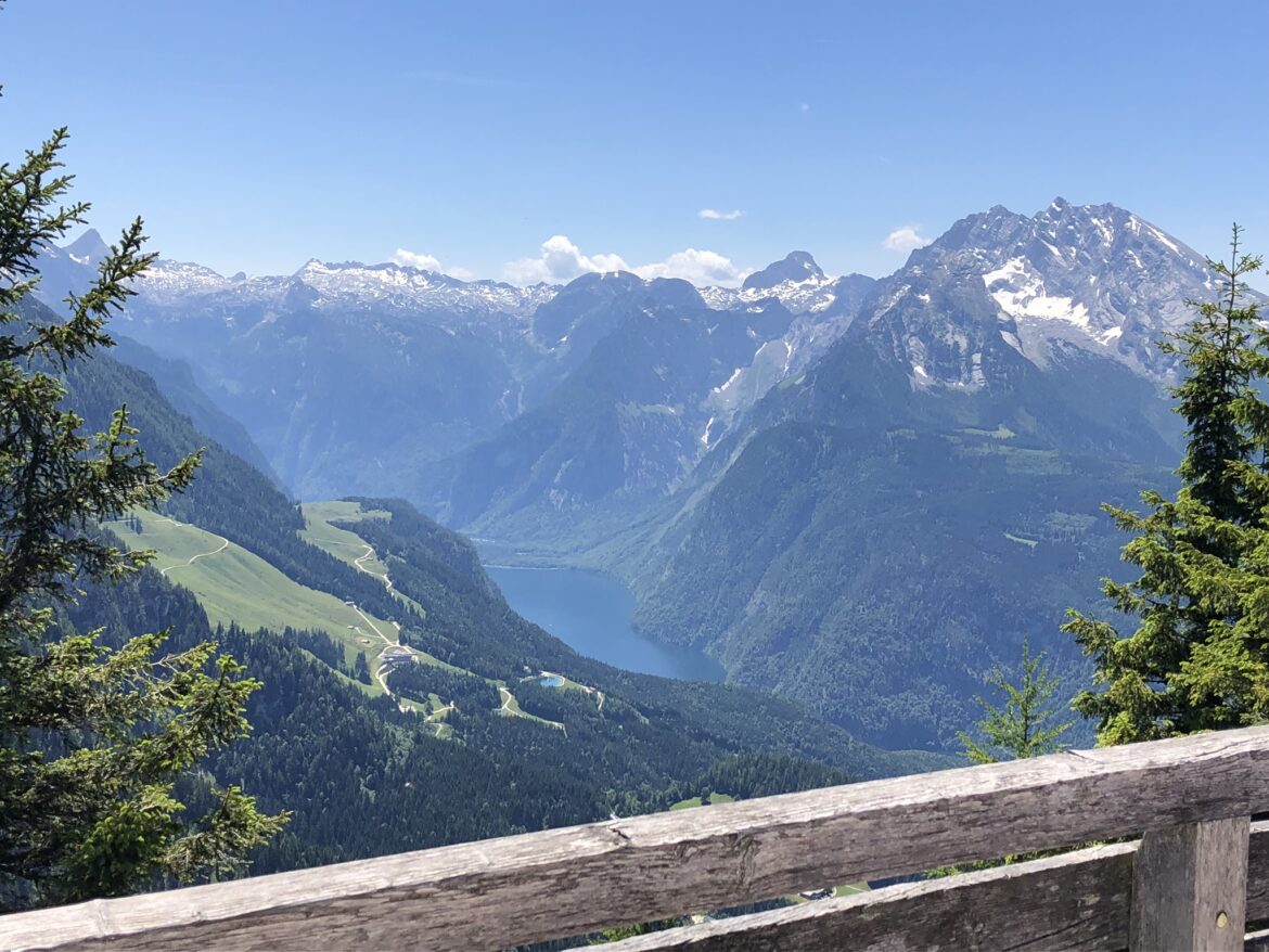 Hitlers Kehlsteinhaus - Blick auf den Königsee Hitlers Kehlsteinhaus - Blick auf den Königsee